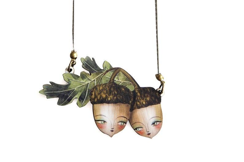 Acorns Brooch by Laliblue by Quirks! at Shirley Shoppe