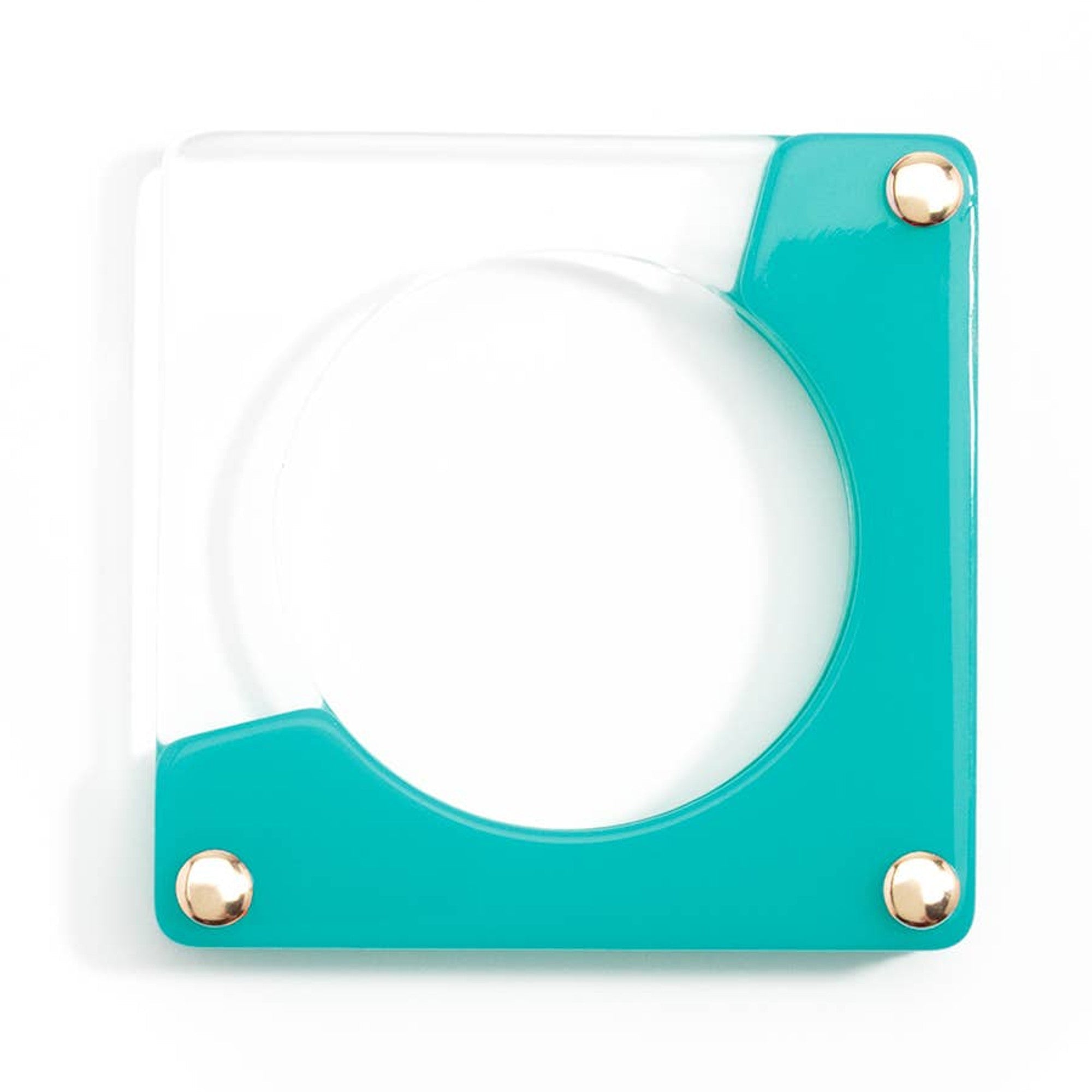 Acrylic Resin Square Bangle - AQUA by Quirks! at Shirley Shoppe