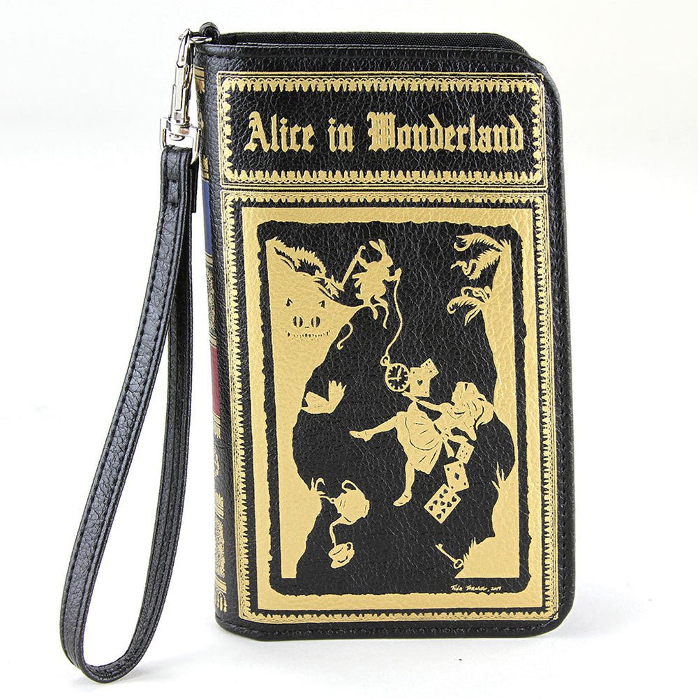 Alice In Wonderland Book Wallet Wristlet by Quirks! at Shirley Shoppe