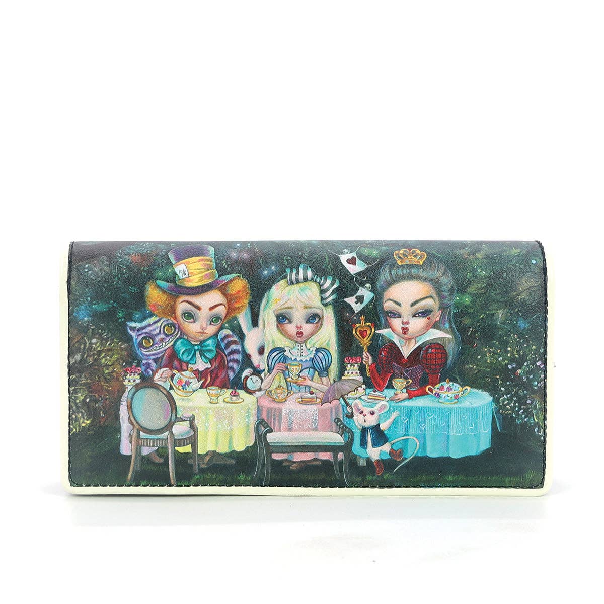 Alice in Wonderland Tea Party Wallet by Quirks! at Shirley Shoppe