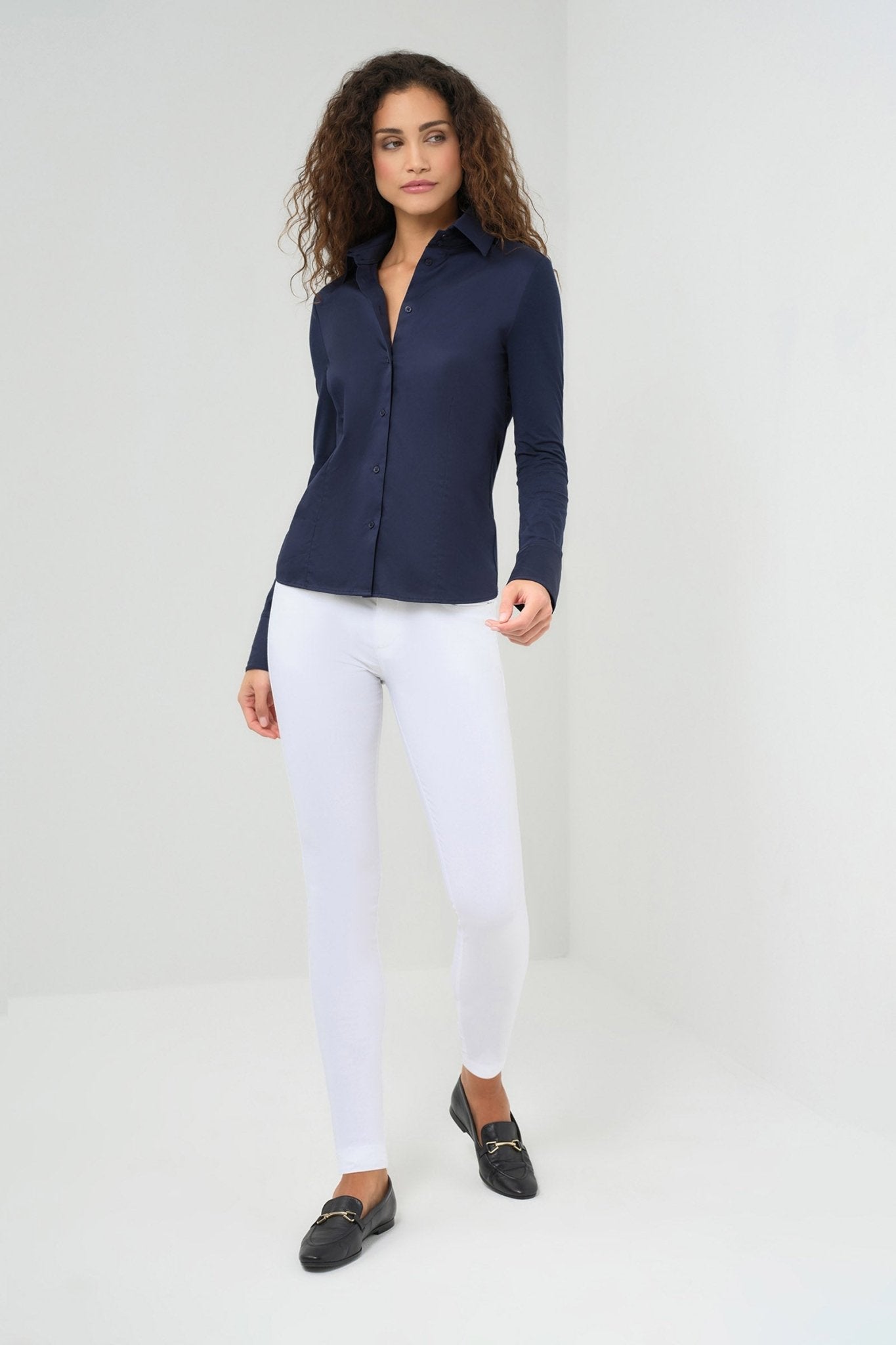 Alida Button Down Poplin Shirt by Anatomie at Shirley Shoppe
