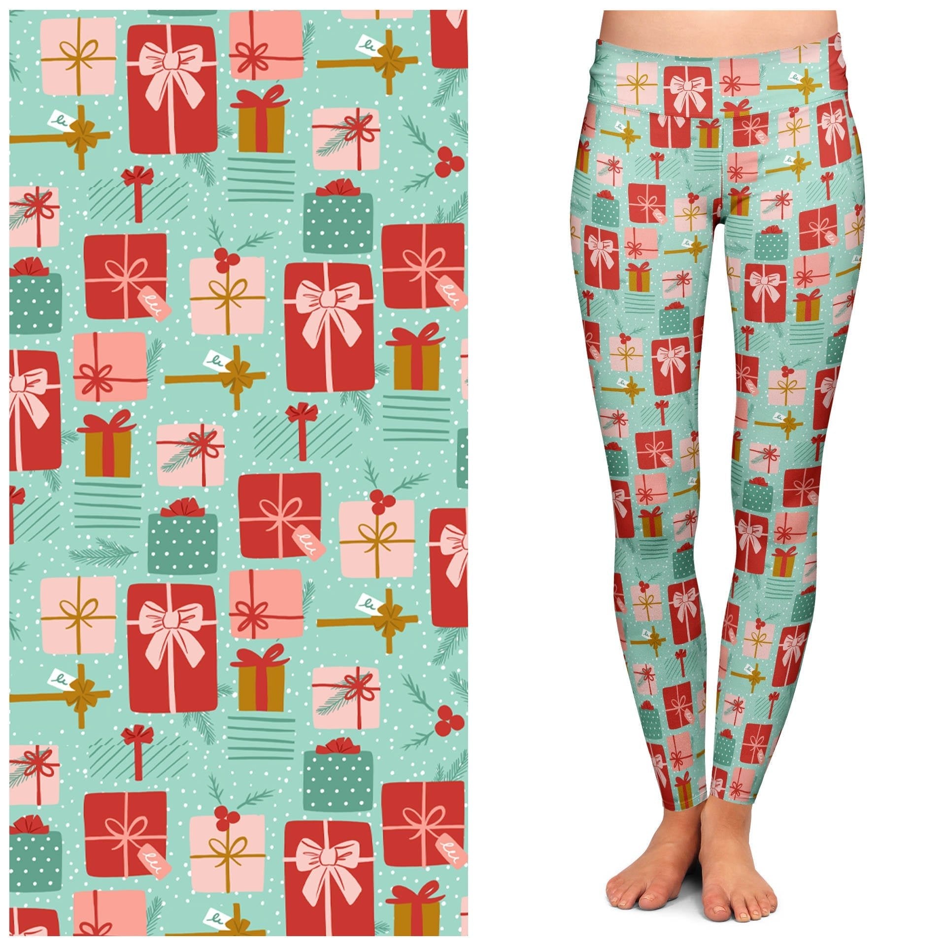 All Wrapped Up Buttery Soft Leggings by Lipstick & Chrome TC2 by Quirks! at Shirley Shoppe