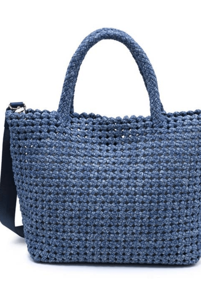 Ambrosia Medium - Denim Tote by Sol and Selene at Shirley Shoppe