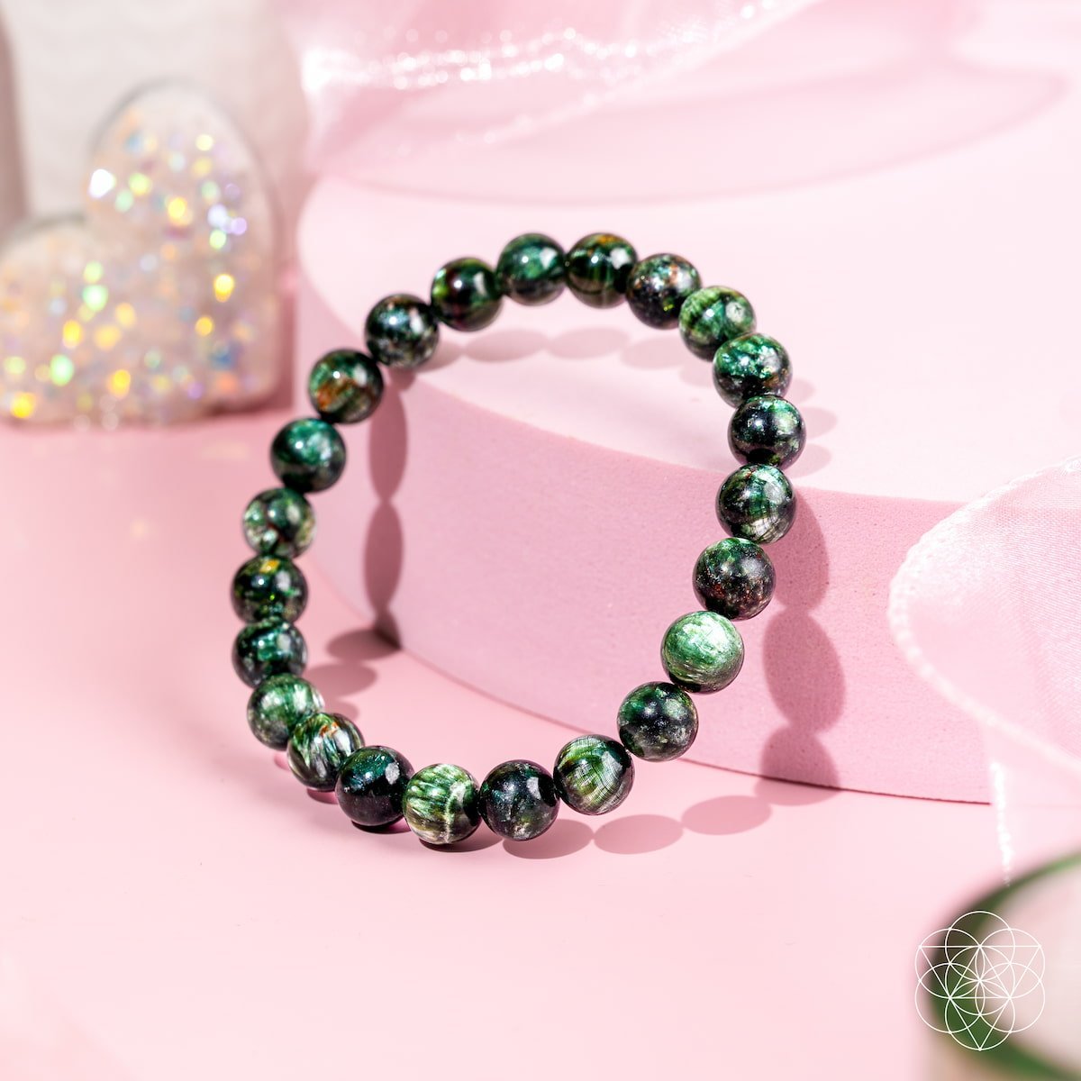 Angel Energy – Rare Seraphinite Bracelet of Transformation by Conscious Items at Shirley Shoppe