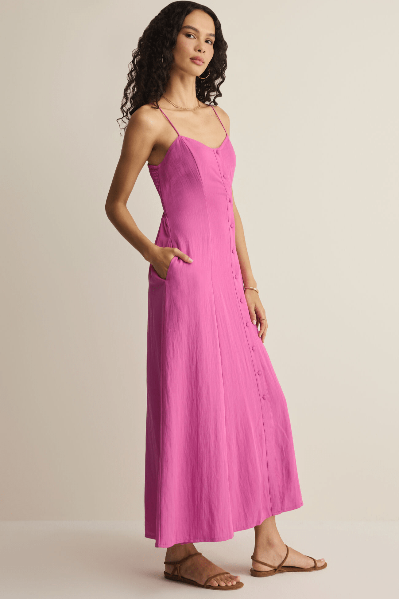 Angel Eyes Midi Dress by z supply at Shirley Shoppe