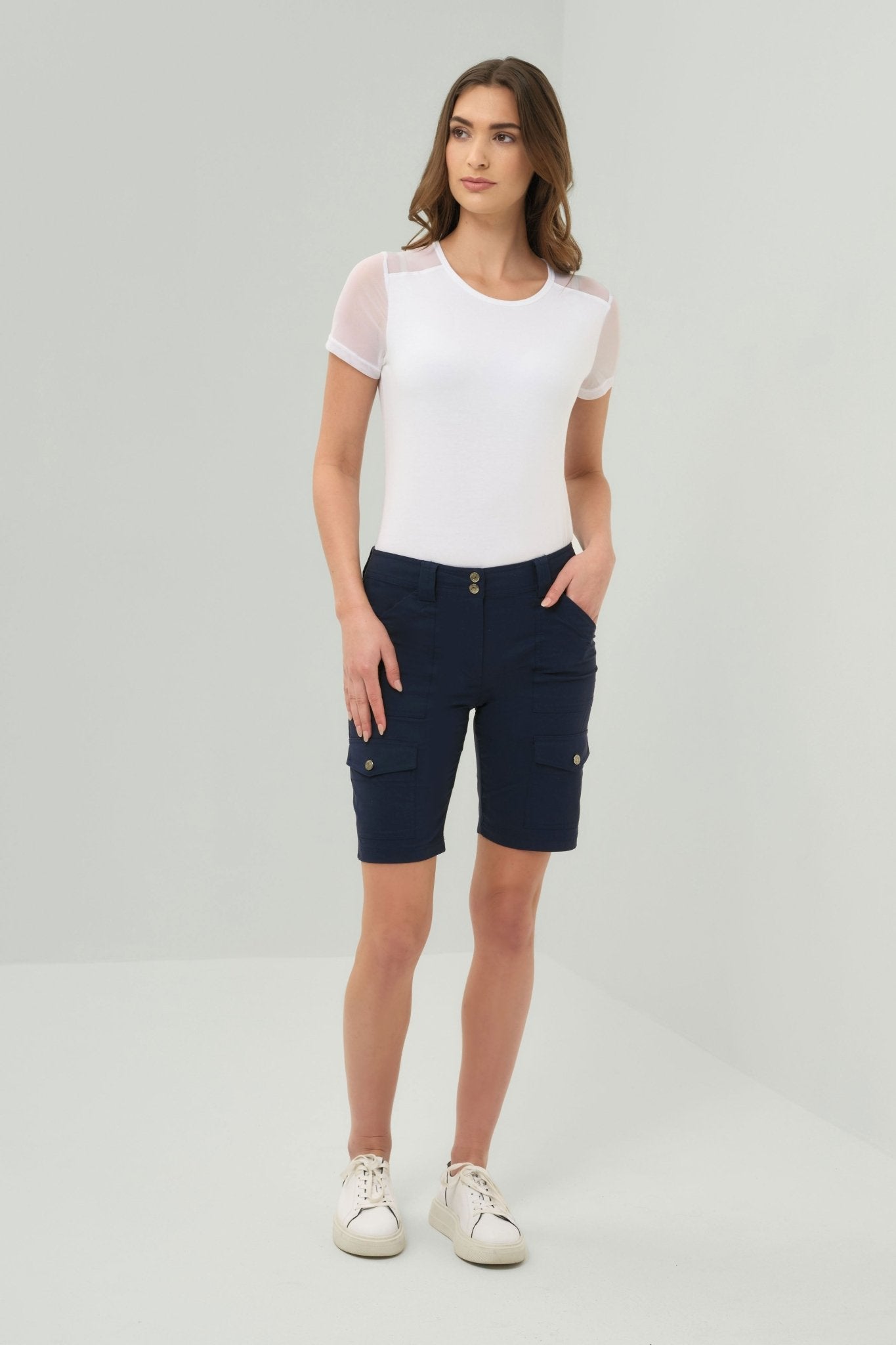 Apiedi Cargo Shorts by Anatomie at Shirley Shoppe