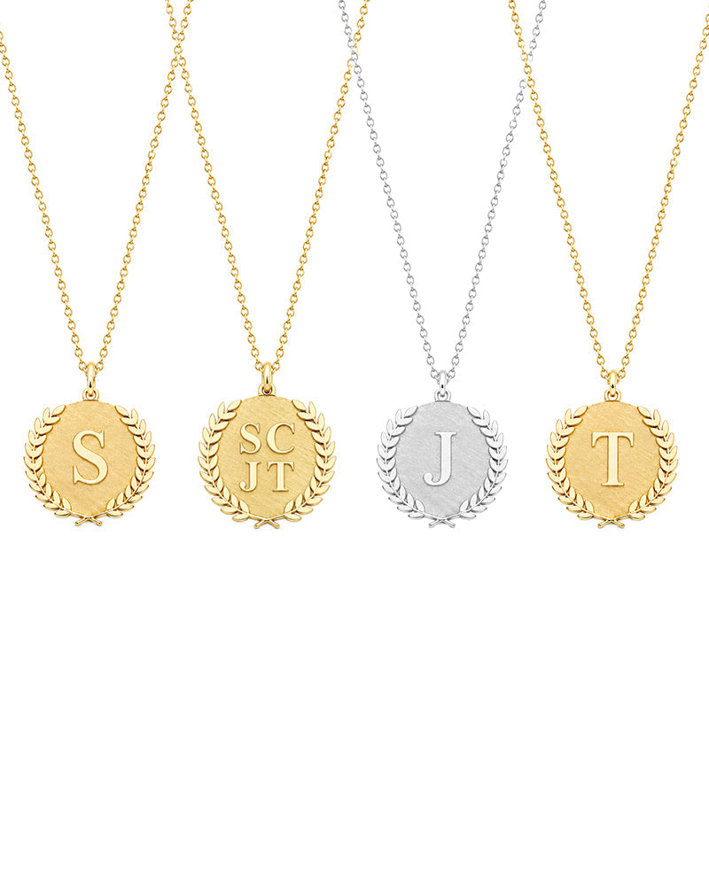 Apollo Wreath Medallion Necklace