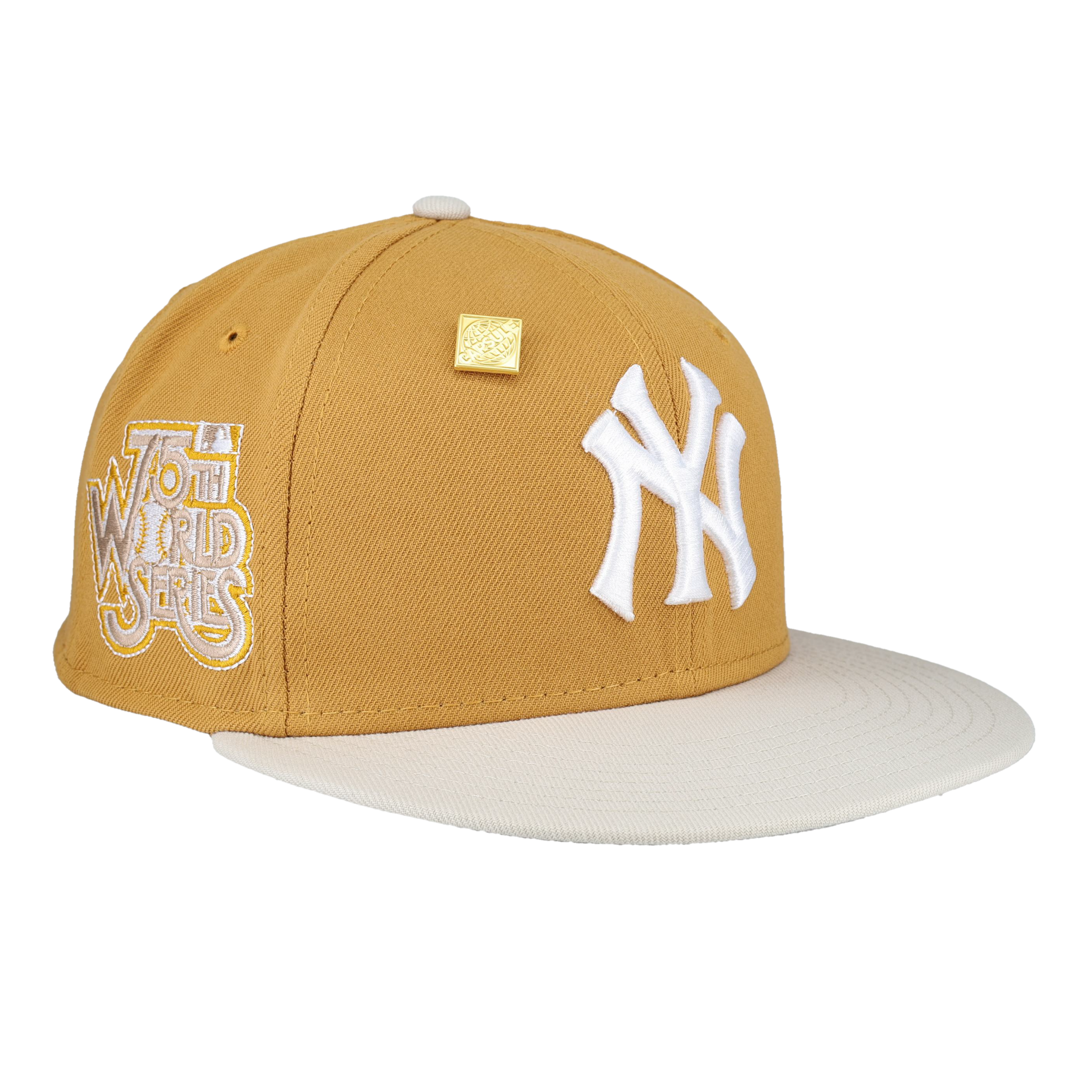 New York Yankees 75th World Series Patch Fitted Hat