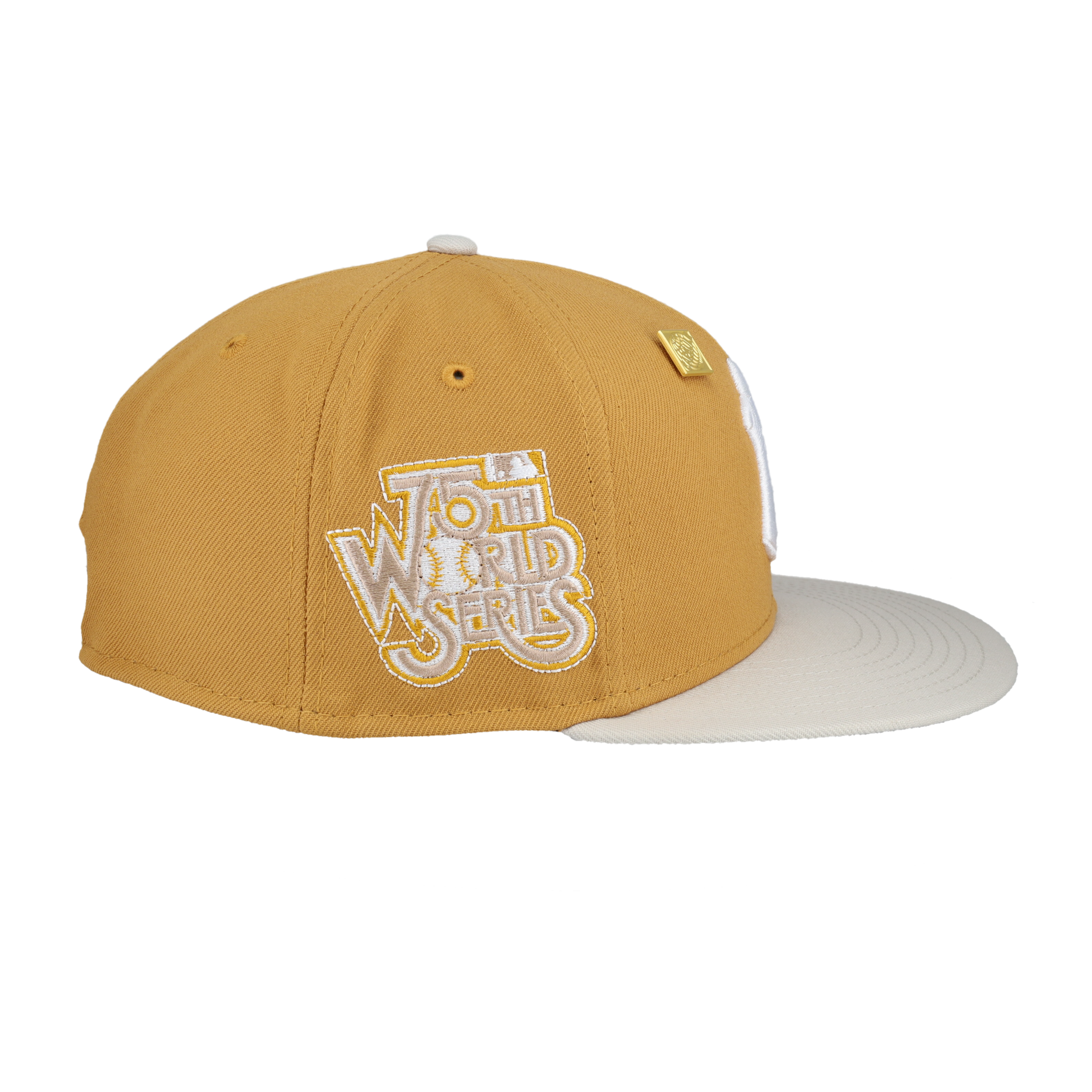 New York Yankees 75th World Series Patch Fitted Hat