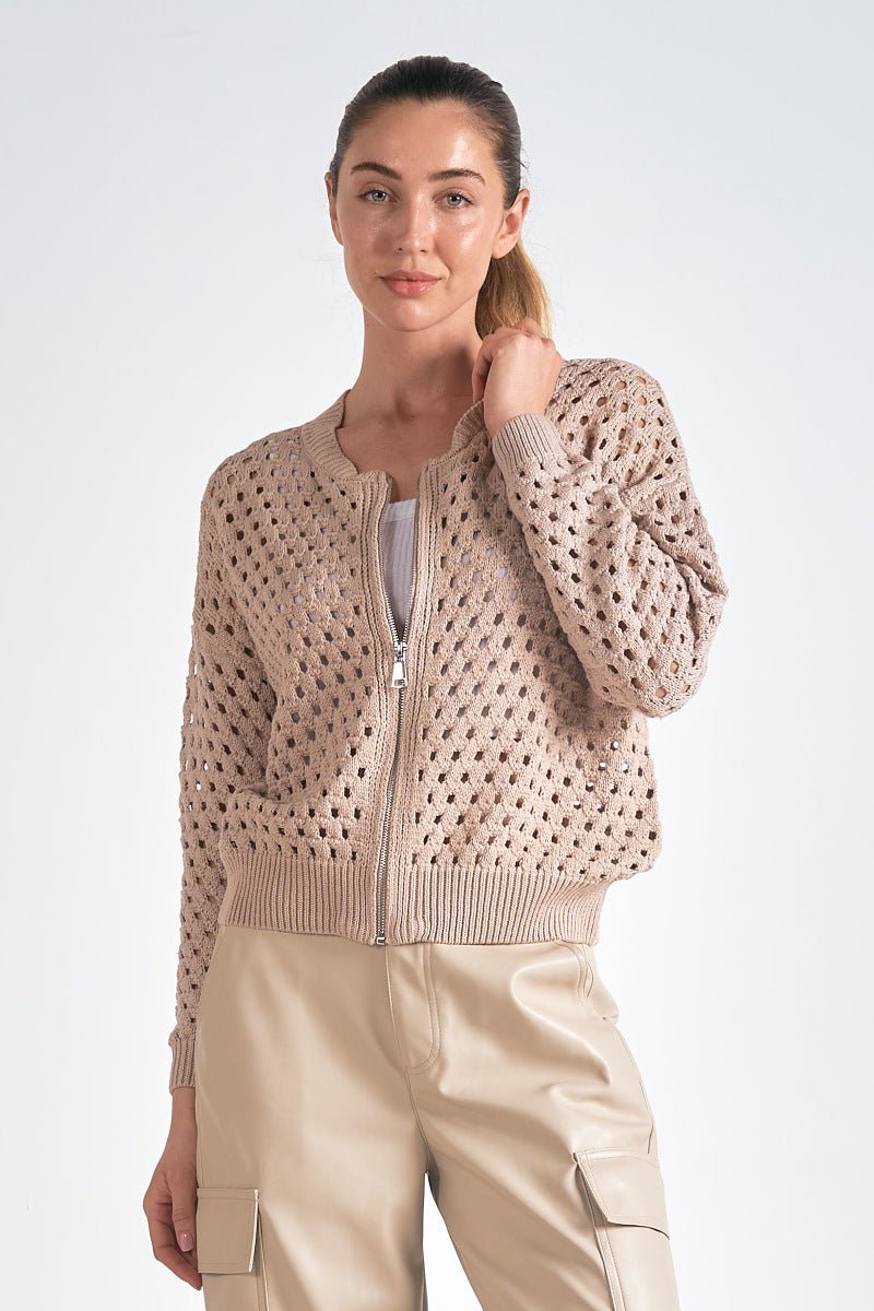 Aster Sweater Cardigan by Elan at Shirley Shoppe