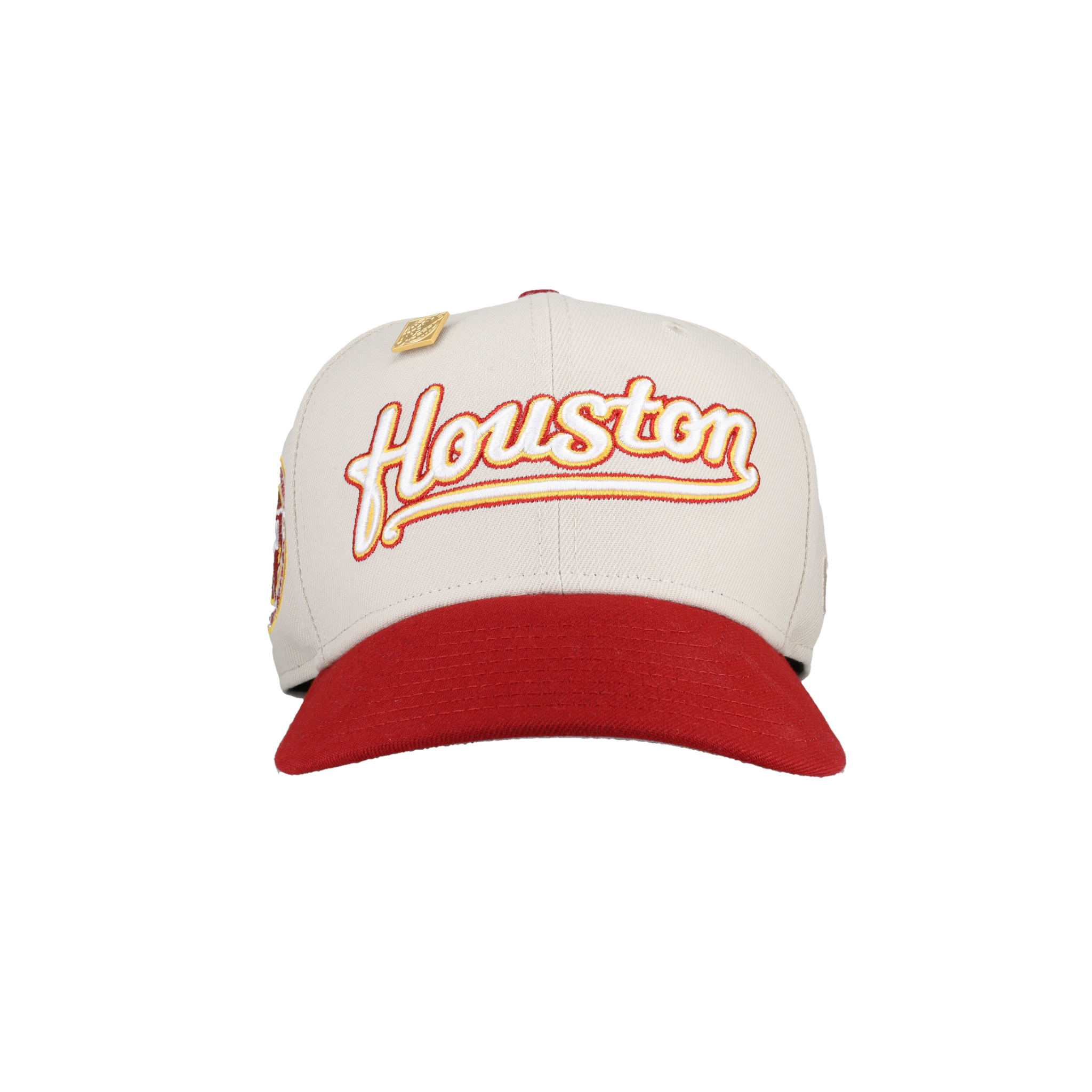 Houston Astros April 4th Collection 40 Years Patch Fitted Hat