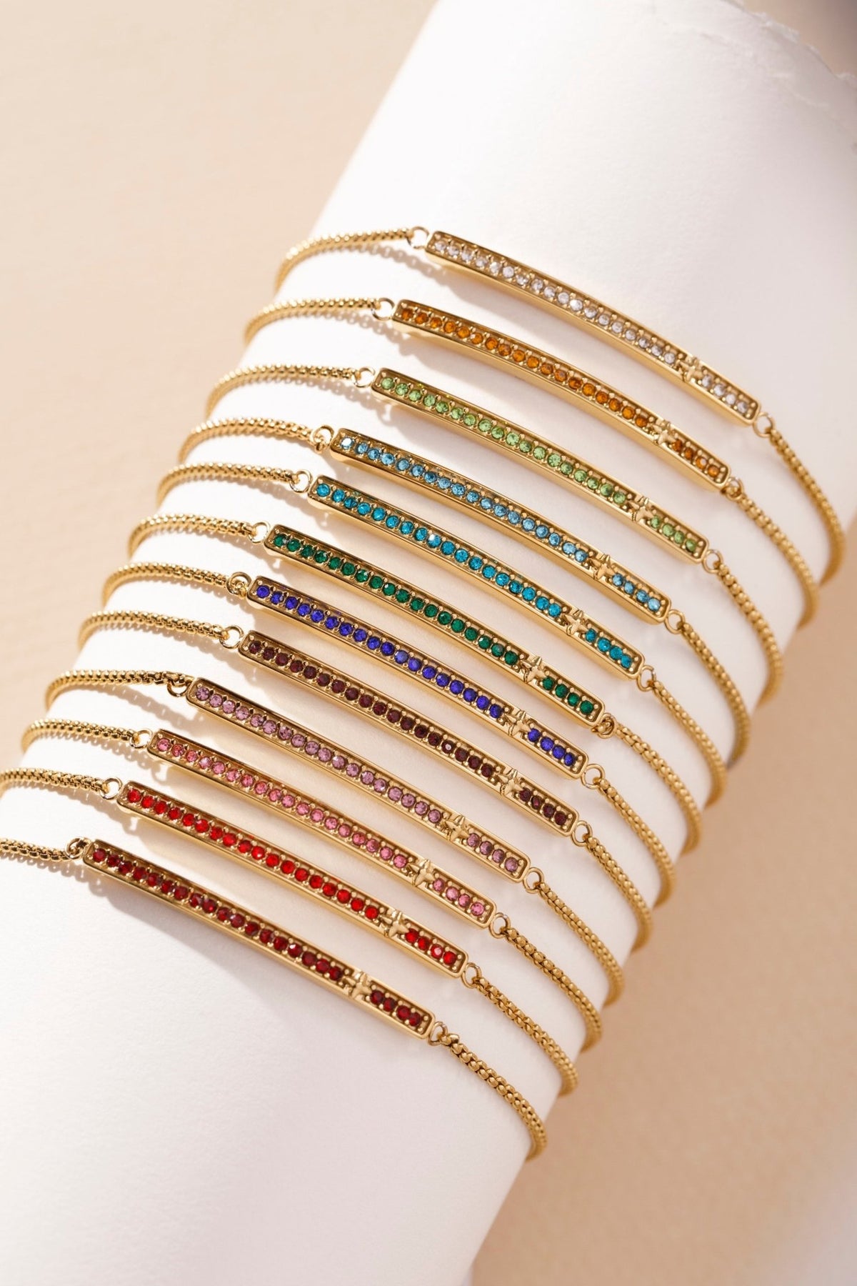 August Everyday Birthstone Pave Bolo Bracelet by ALEX AND ANI at Shirley Shoppe