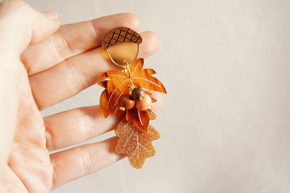 Autumn Earrings by Laliblue by Quirks! at Shirley Shoppe