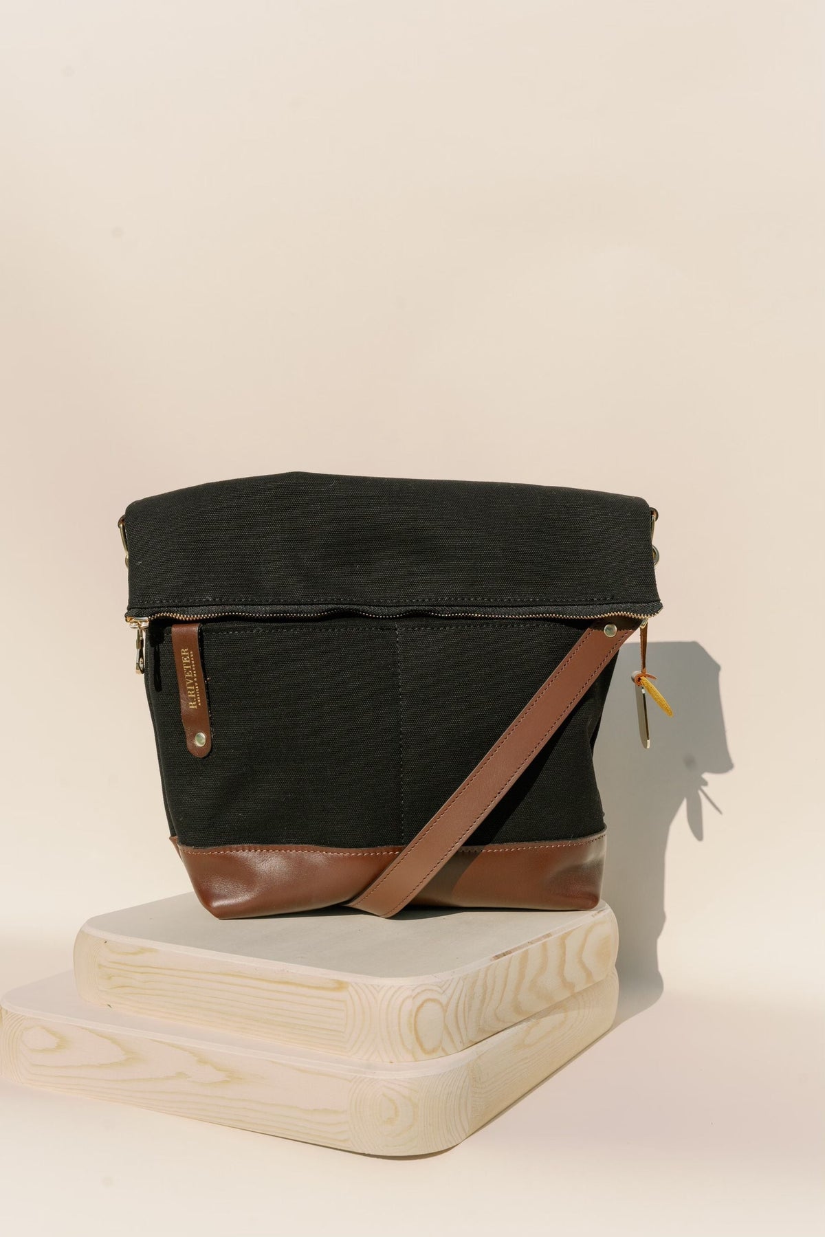 S&D Bradley | Black Canvas + Brown Leather