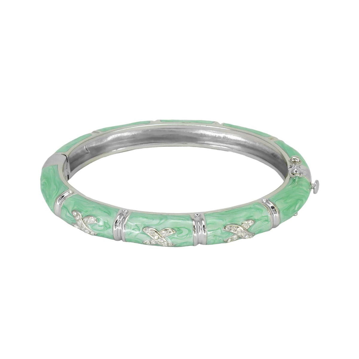 Elegant Hugs Bangle — Slim Pavé X