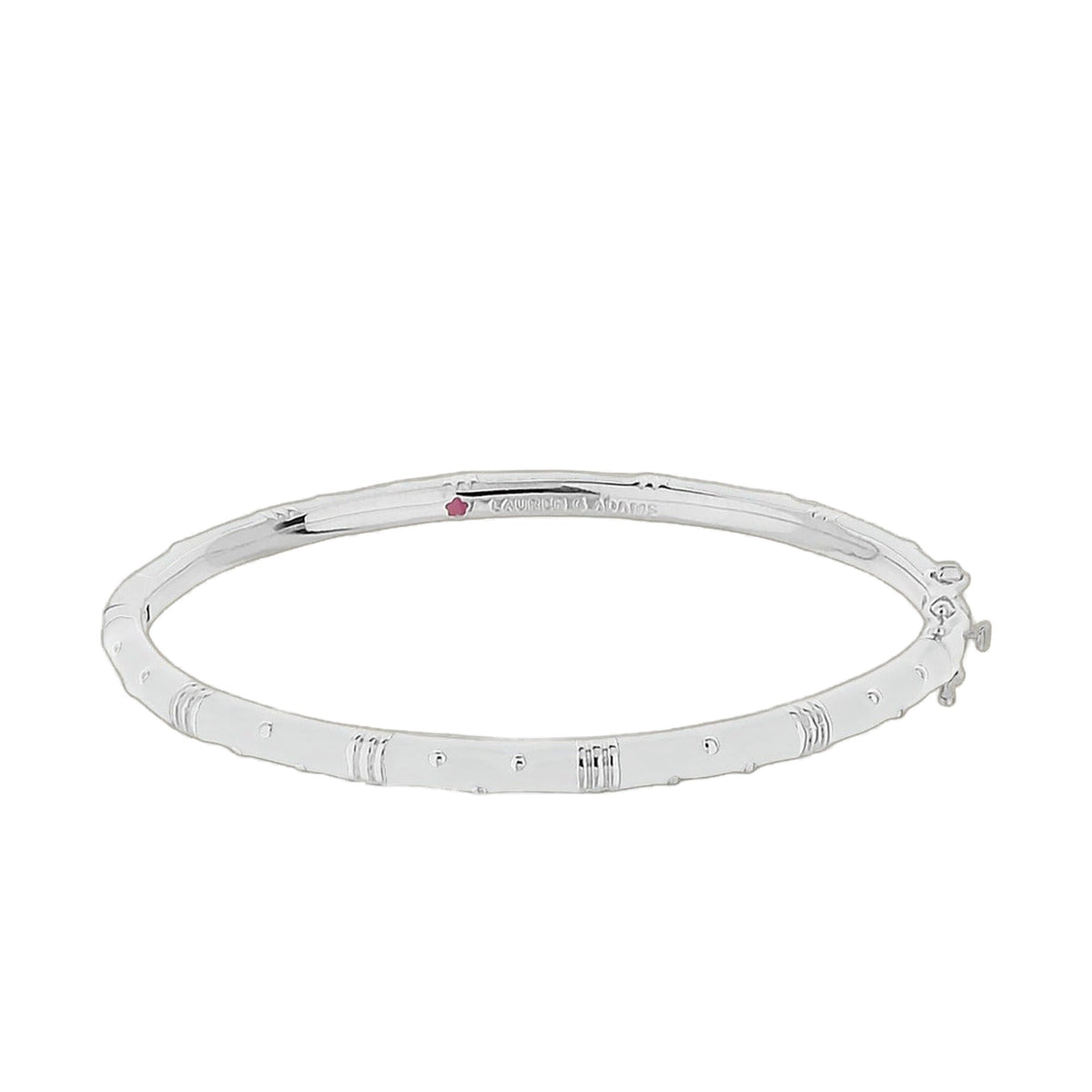 Polka Dot Stackable Bangle — Slim Crystal Dot