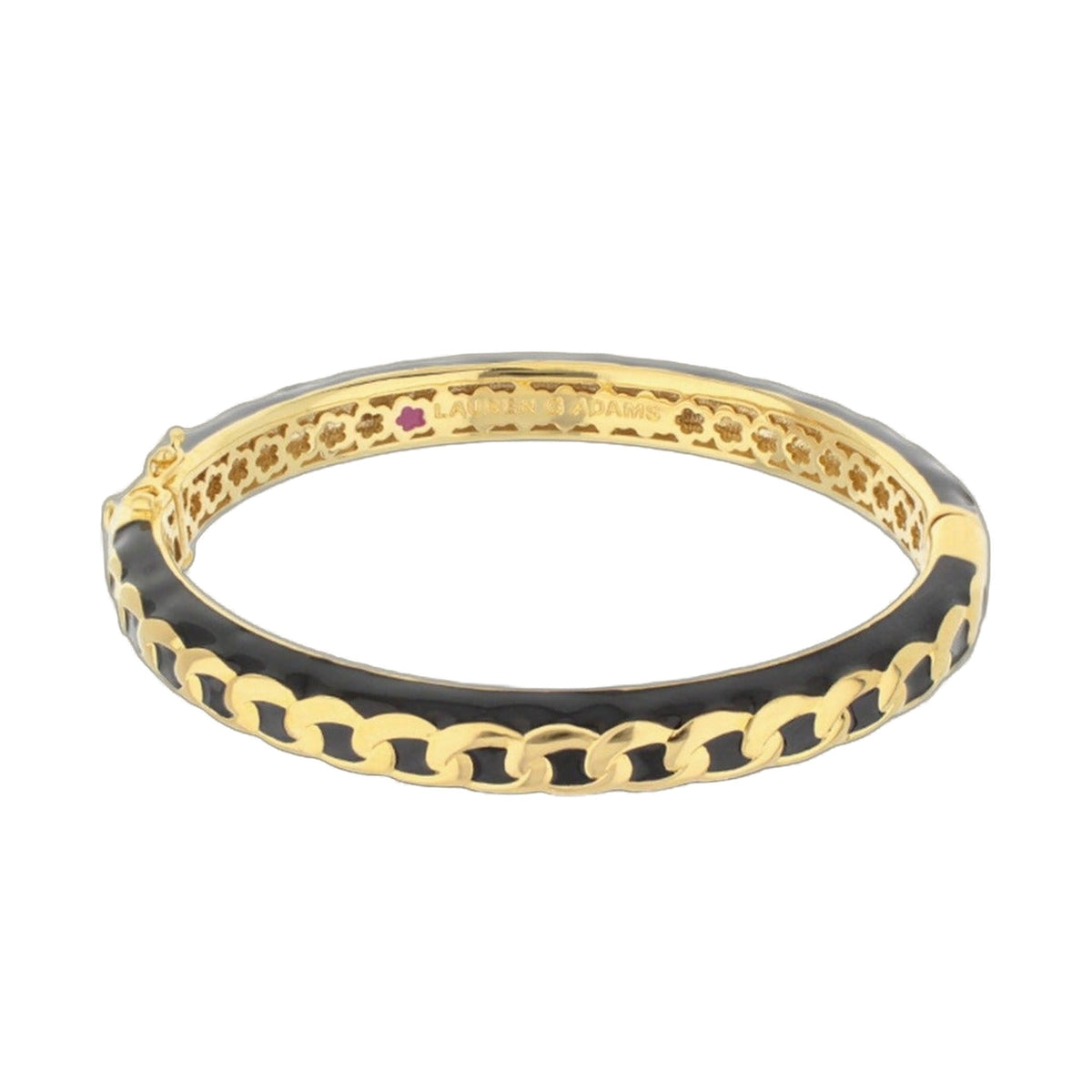 Laguna Links Bangle — Curb Chain Hinge