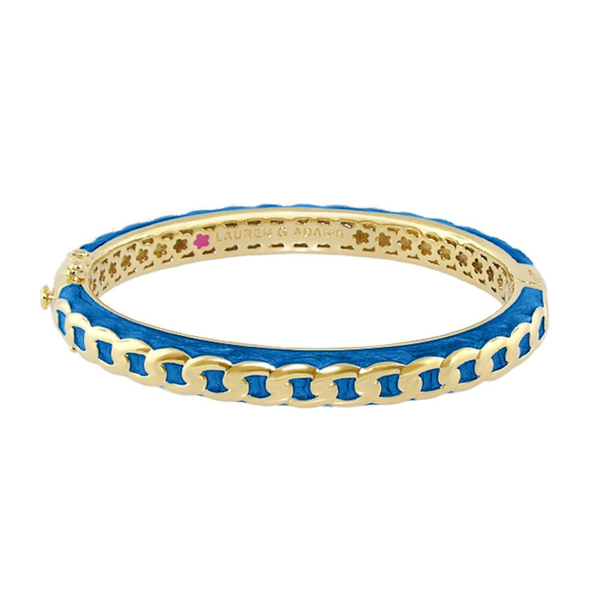 Laguna Links Bangle — Curb Chain Hinge