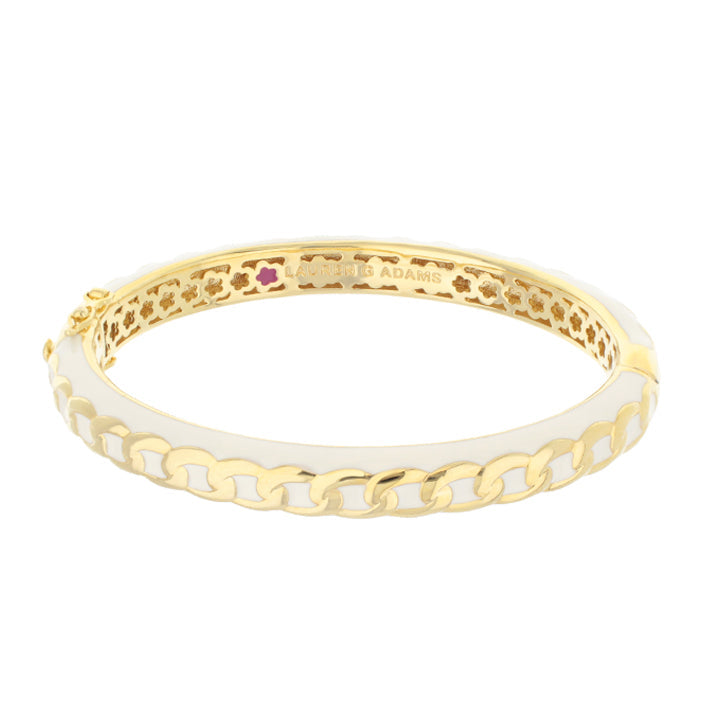 Laguna Links Bangle — Curb Chain Hinge