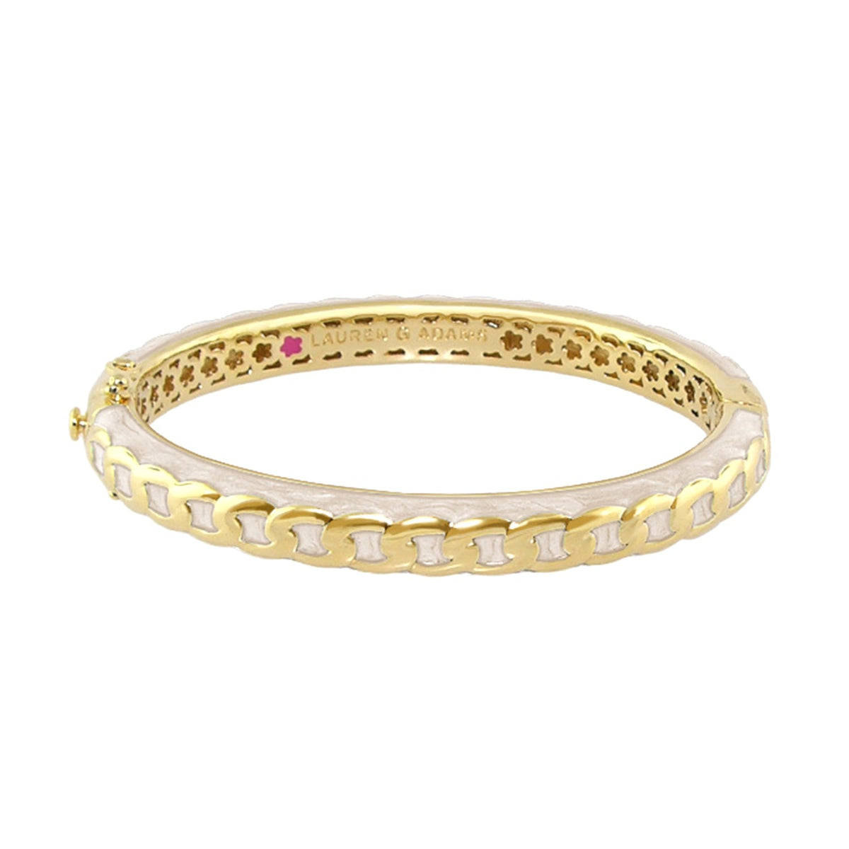 Laguna Links Bangle — Curb Chain Hinge