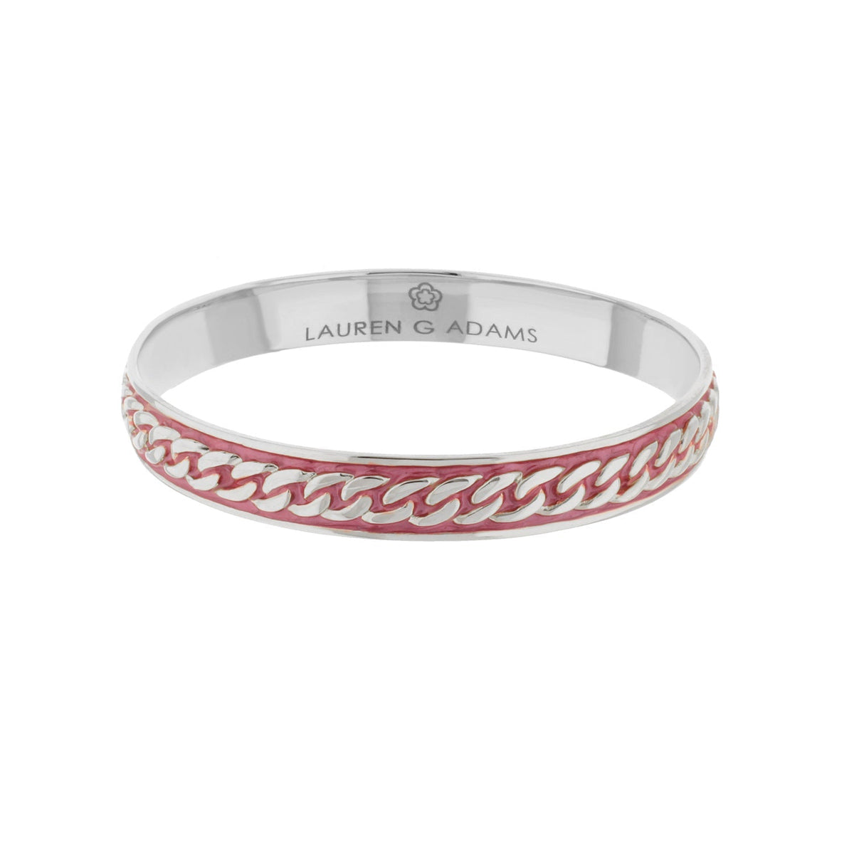 Laguna Links Bangle — Curb Chain Inlay