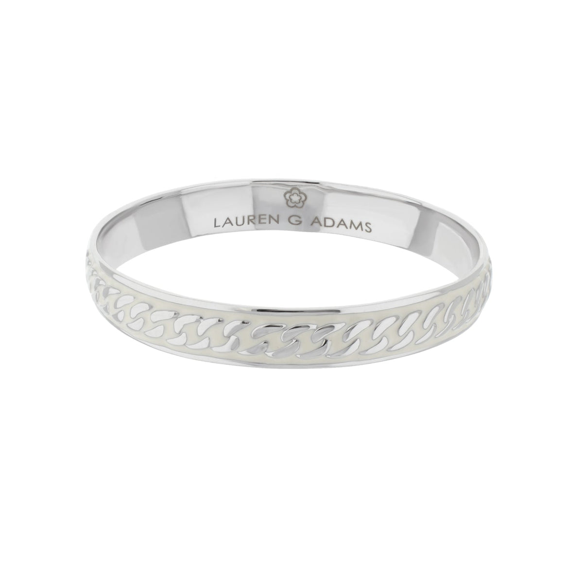 Laguna Links Bangle — Curb Chain Inlay