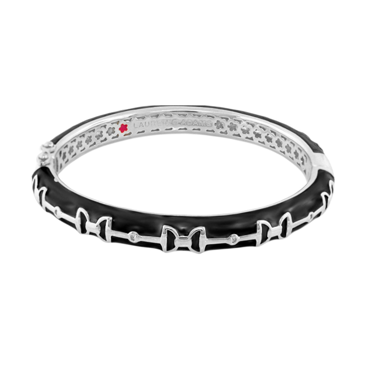 Equestrian Stirrup Bangle — Black