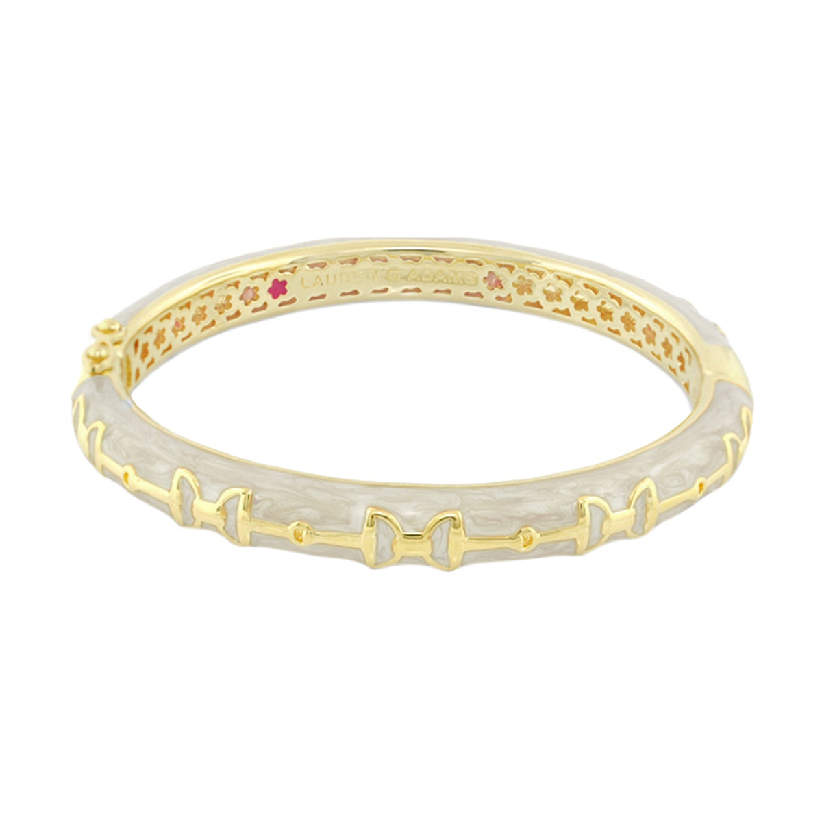 Equestrian Stirrup Bangle — Black