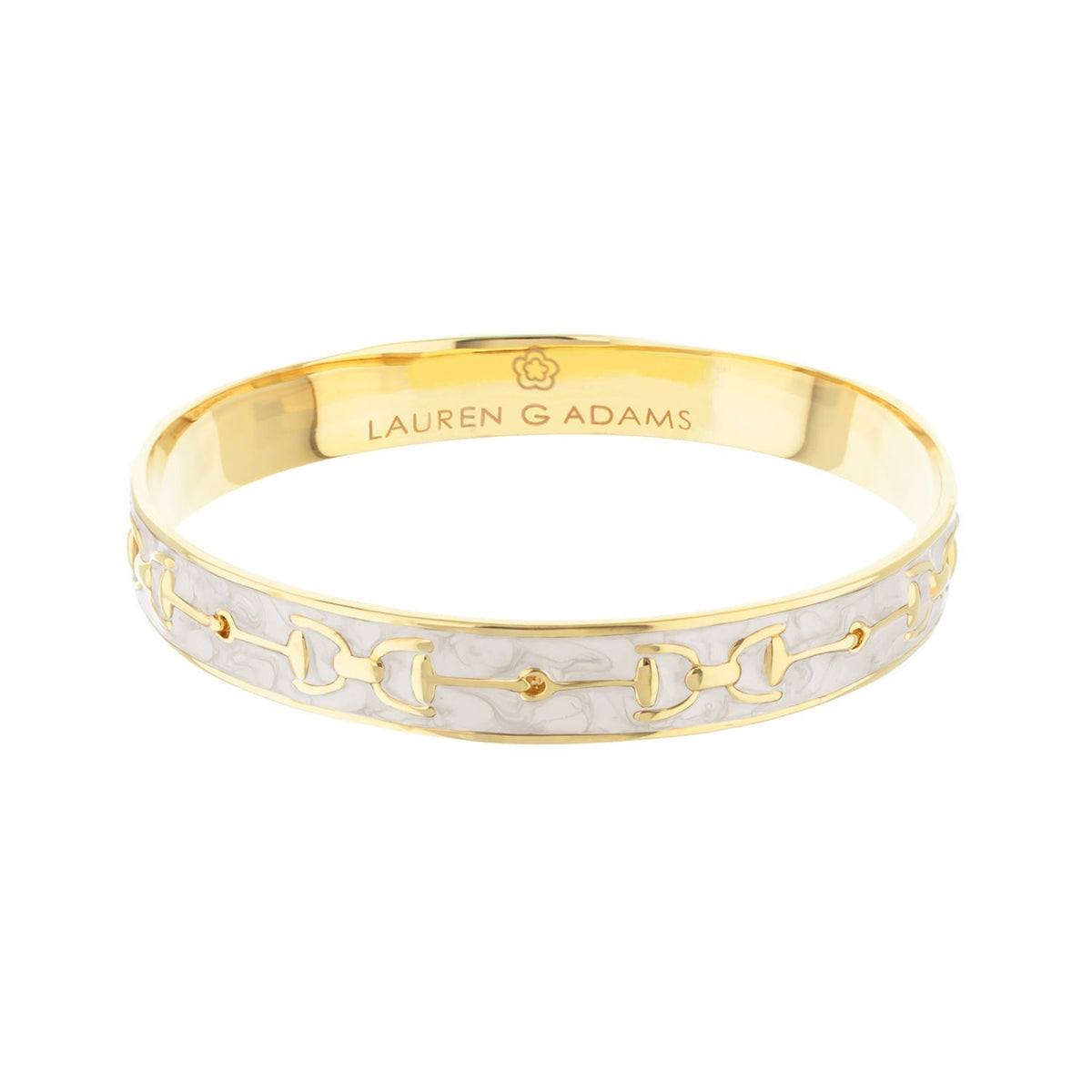 Equestrian Stirrup Bangle — Champagne