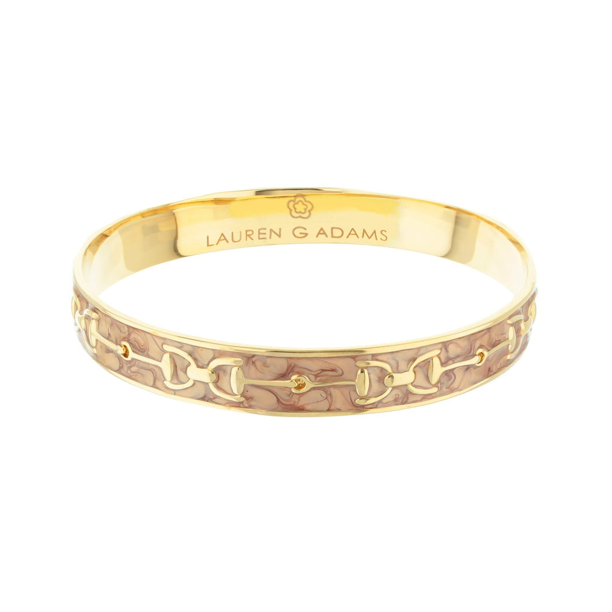 Equestrian Stirrup Bangle — Champagne