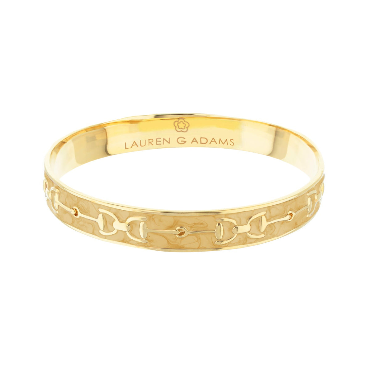 Equestrian Stirrup Bangle — Champagne