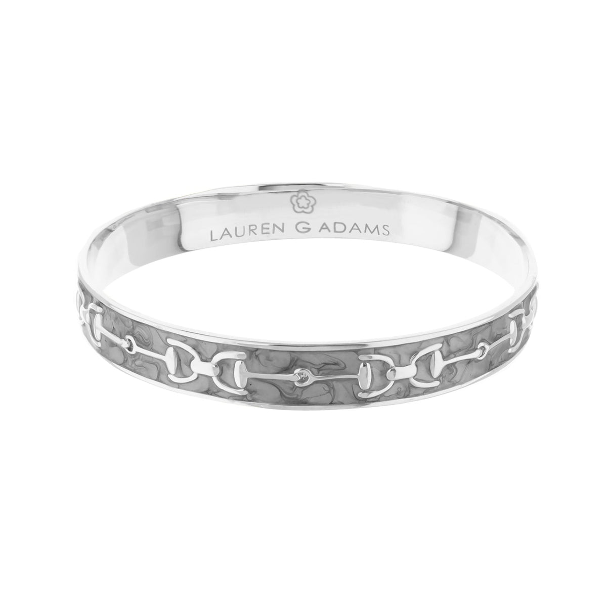 Equestrian Stirrup Bangle — Champagne
