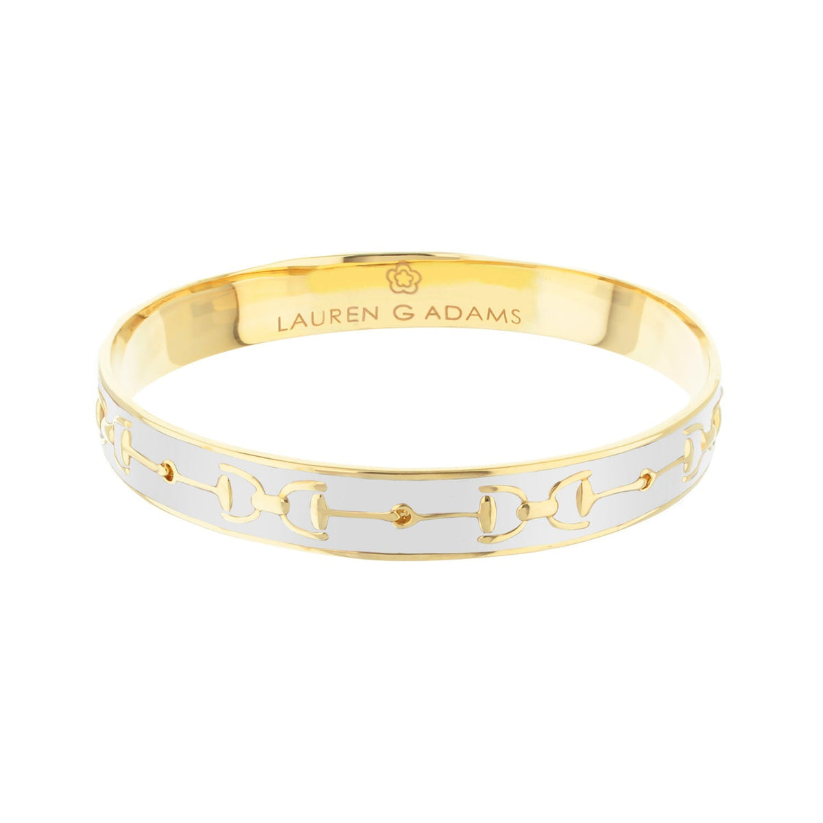 Equestrian Stirrup Bangle — Champagne