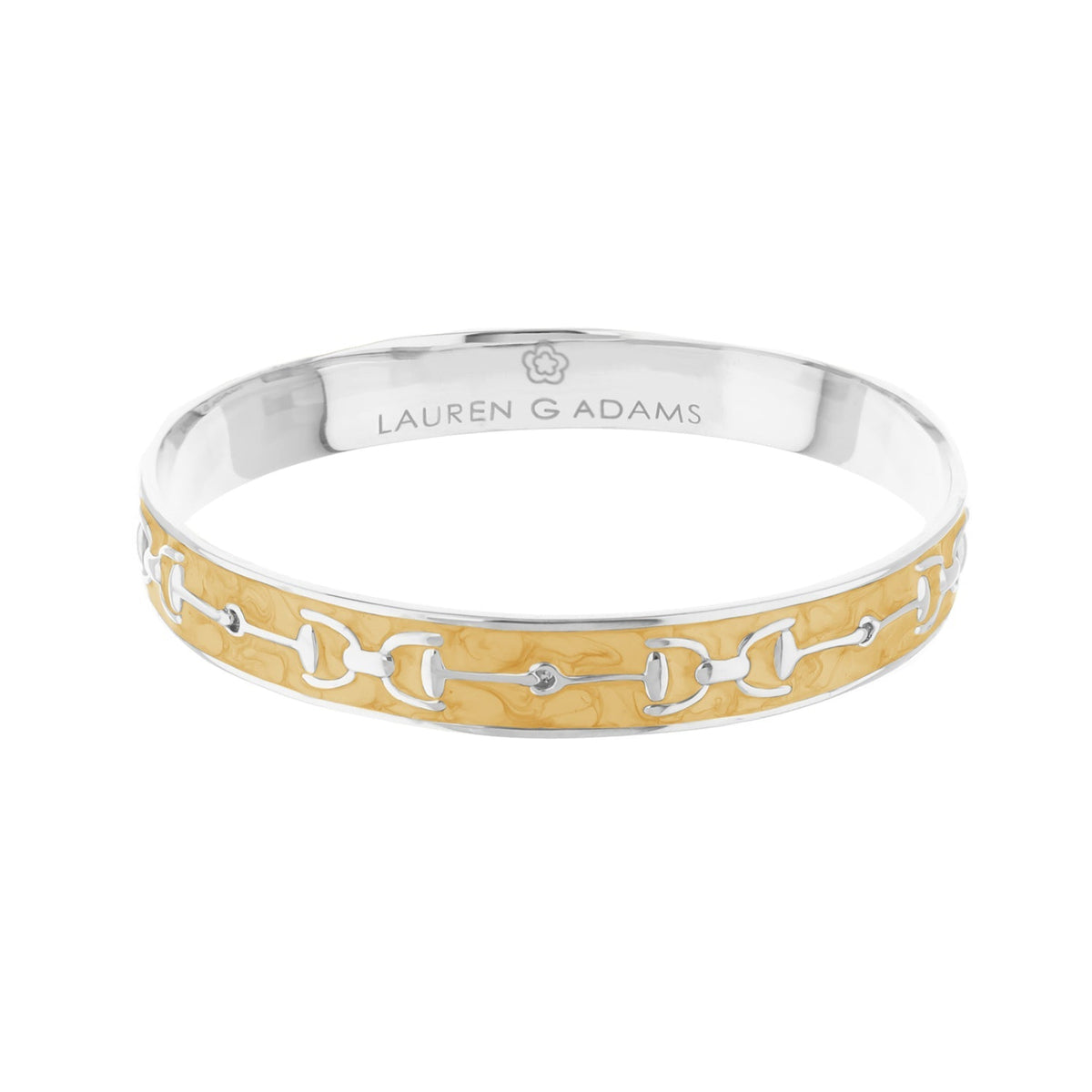 Equestrian Stirrup Bangle — Champagne
