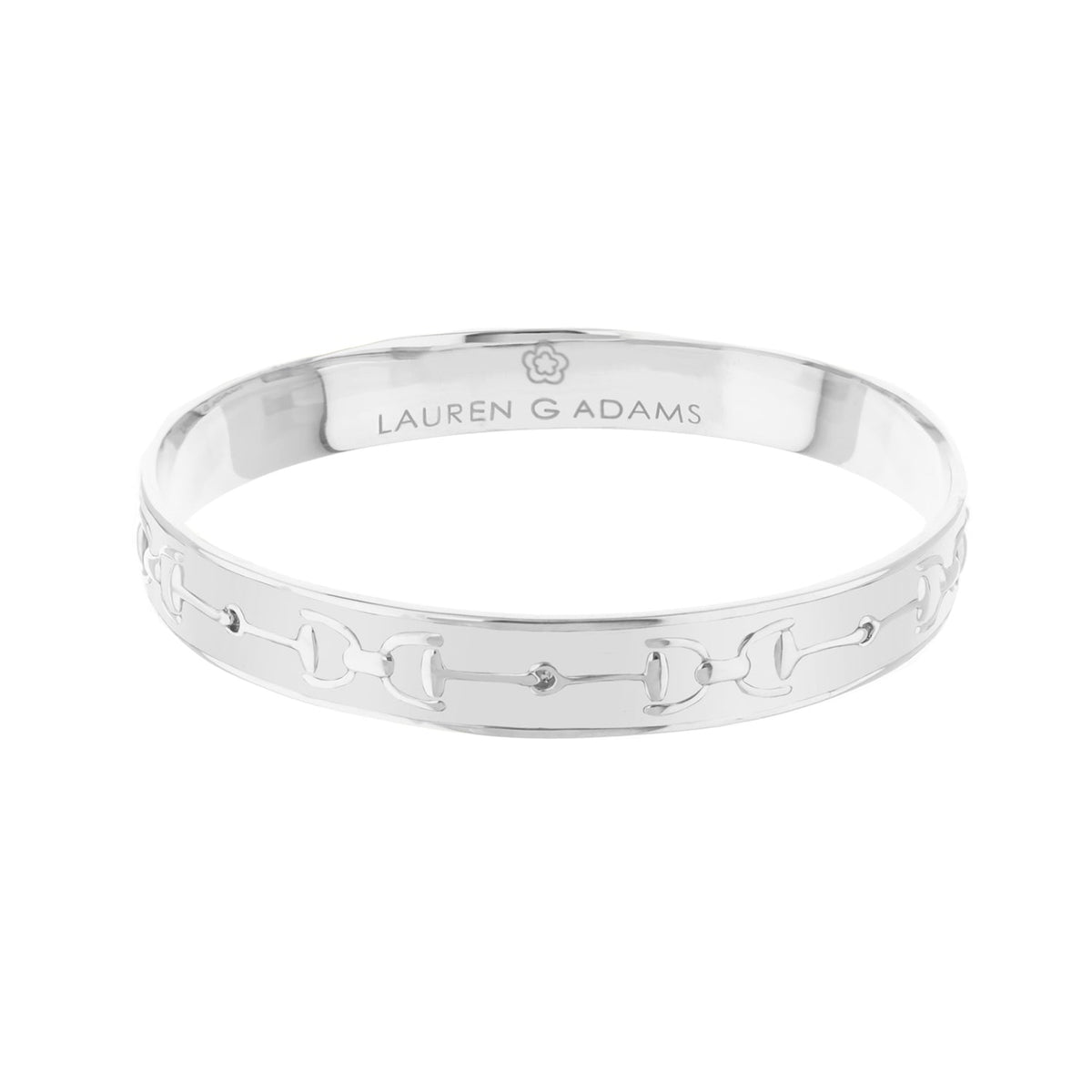 Equestrian Stirrup Bangle — Champagne
