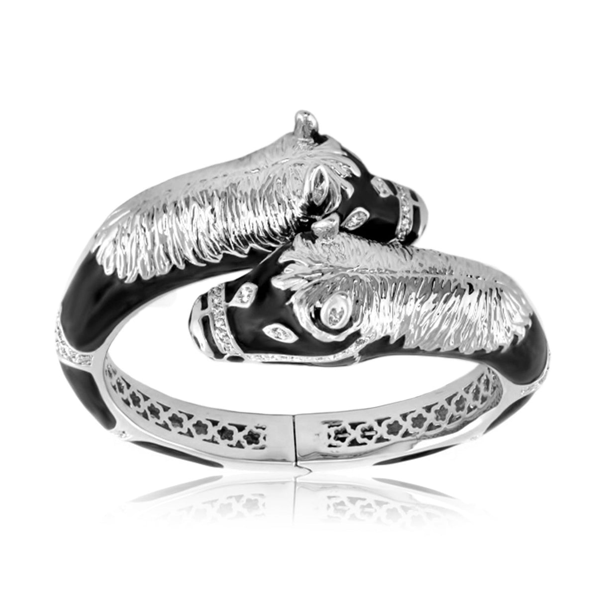 Equestrian Horse Bangle — Crossover Heads