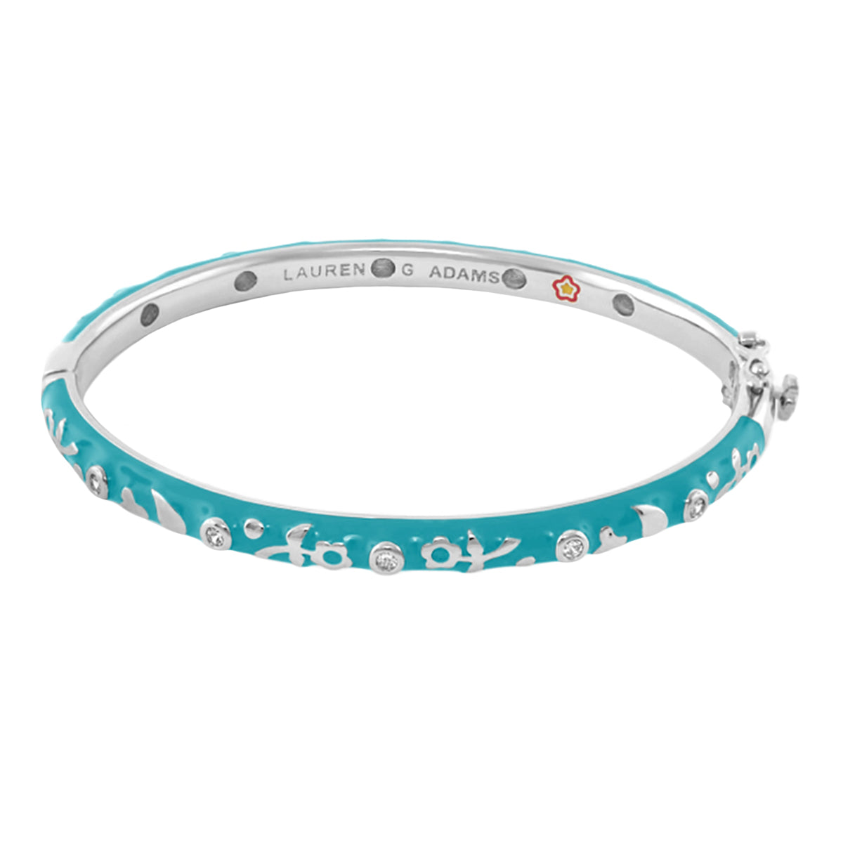 Stackable Desire Bangle — Flower & Crystal