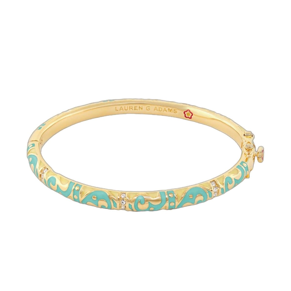 Stackable Desire Bangle — Scroll & Pavé