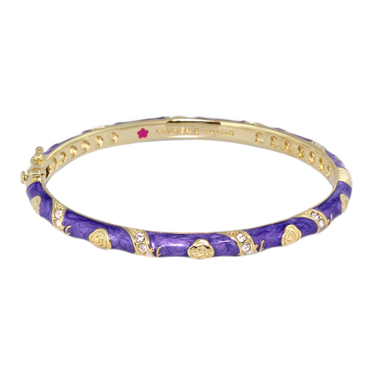 Stackable Fiesta Bangle — Heart & Pavé