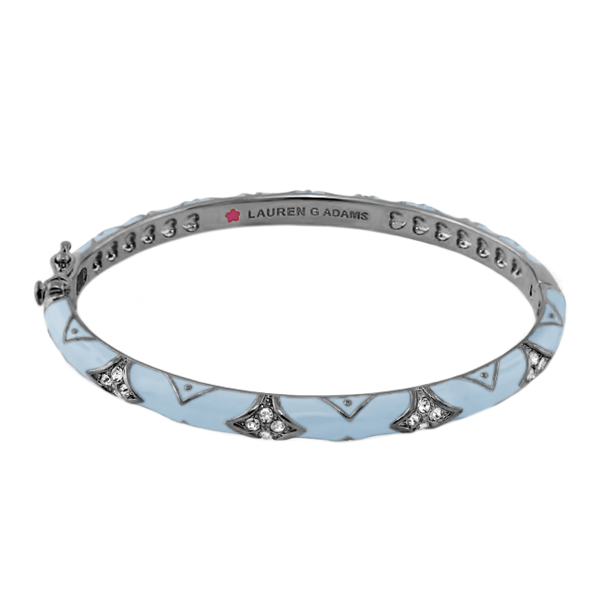 Stackable Fiesta Bangle — Quilted Pavé