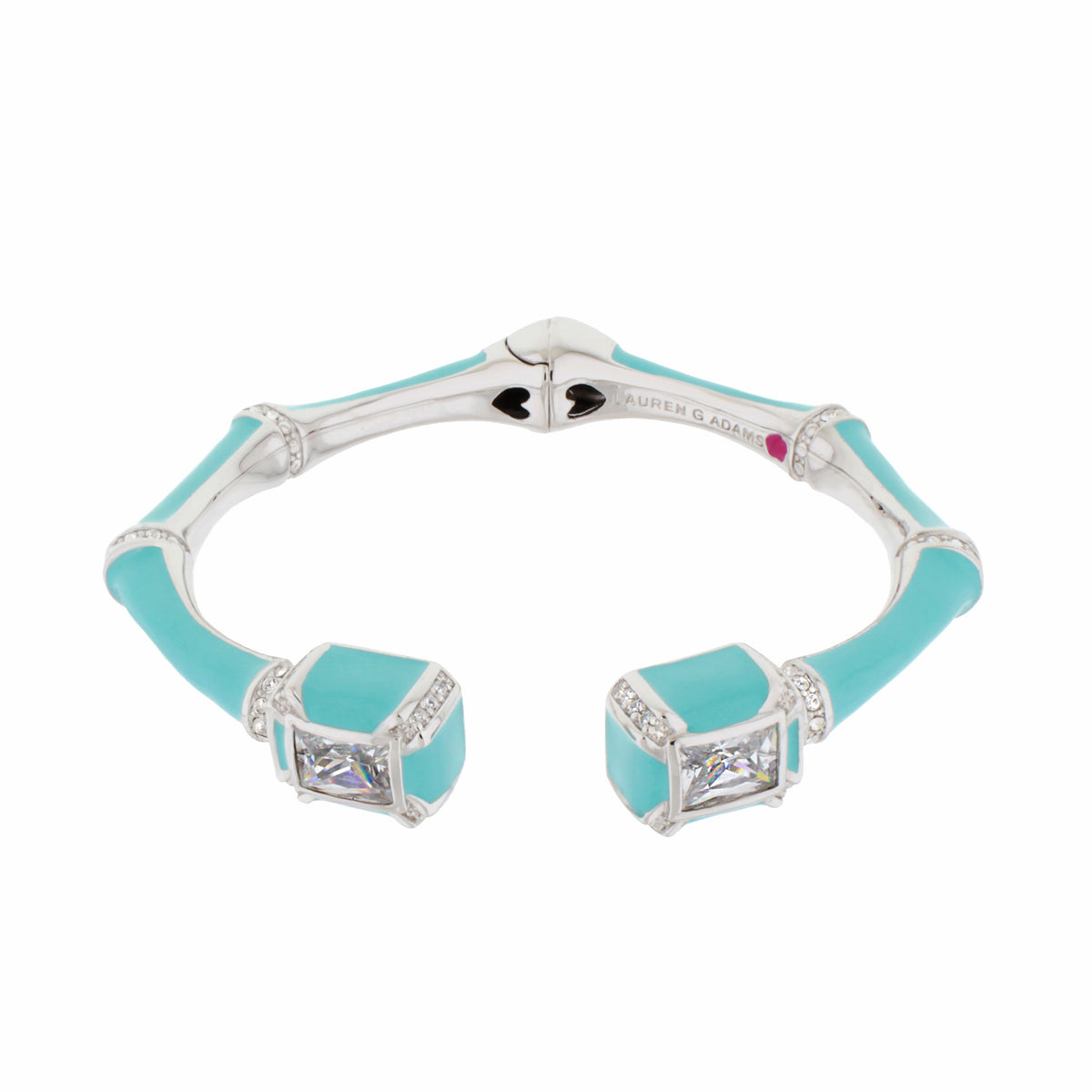 Bamboo Bangle — Crystal Tip Cuff