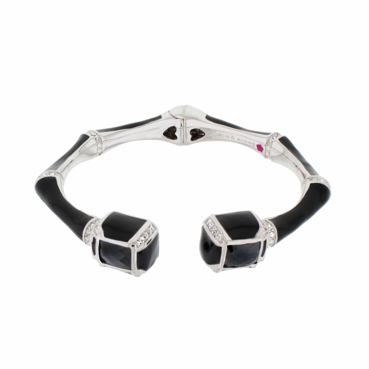 Bamboo Bangle — Crystal Tip Cuff