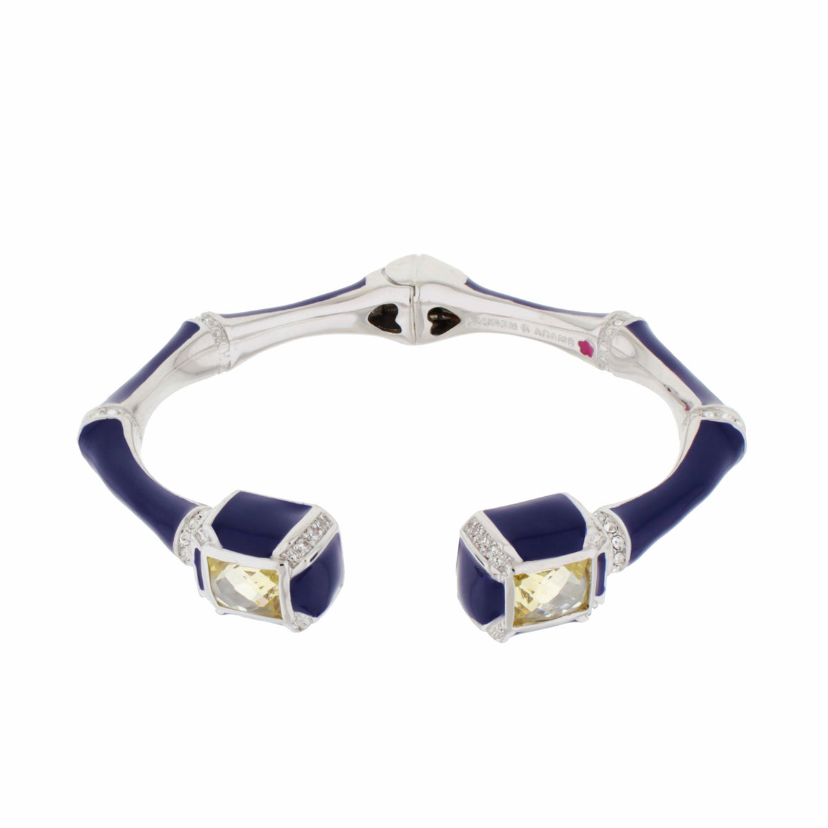 Bamboo Bangle — Crystal Tip Cuff
