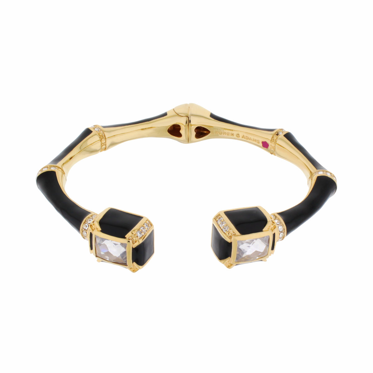 Bamboo Bangle — Crystal Tip Cuff
