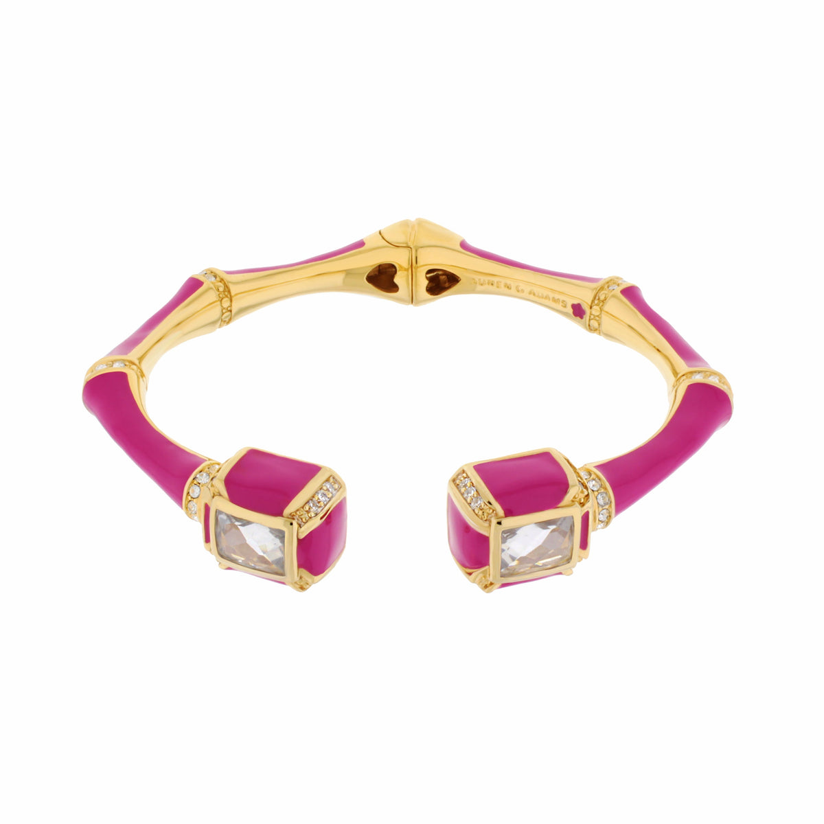 Bamboo Bangle — Crystal Tip Cuff
