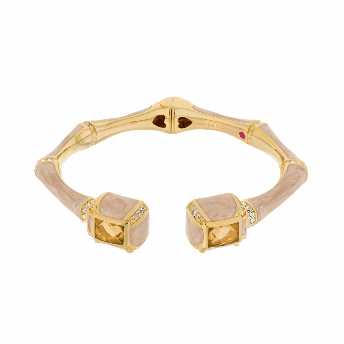 Bamboo Bangle — Crystal Tip Cuff