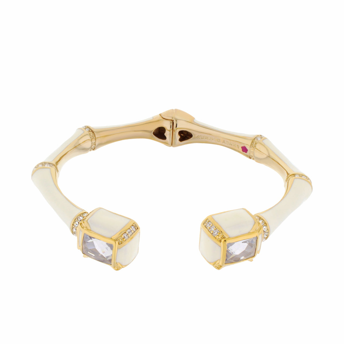 Bamboo Bangle — Crystal Tip Cuff