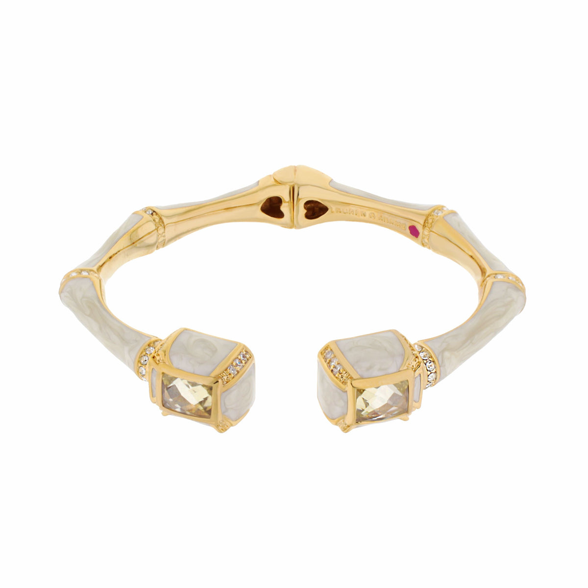 Bamboo Bangle — Crystal Tip Cuff