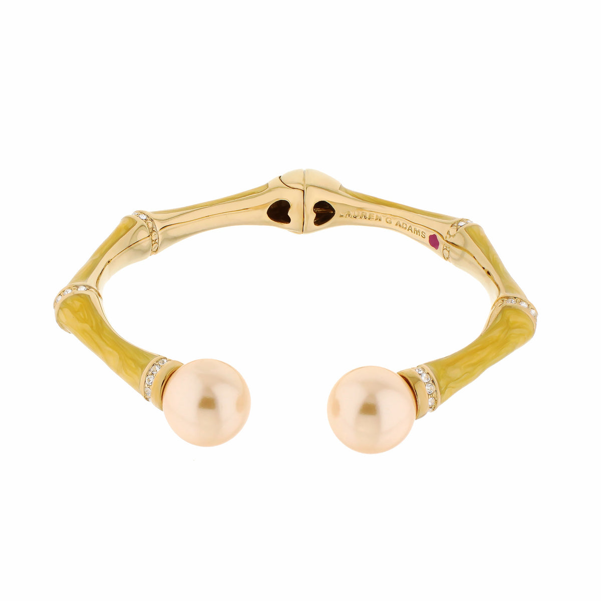 Bamboo Bangle — Pearl Tip Cuff