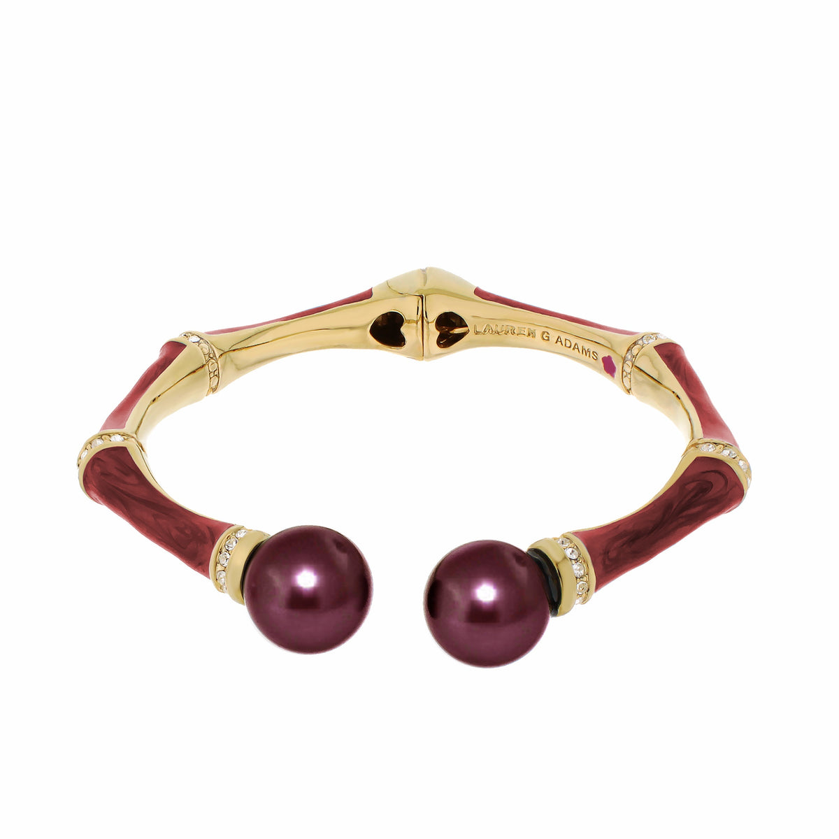 Bamboo Bangle — Pearl Tip Cuff